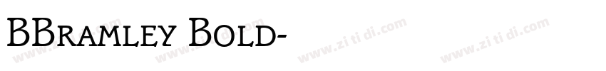 BBramley Bold字体转换